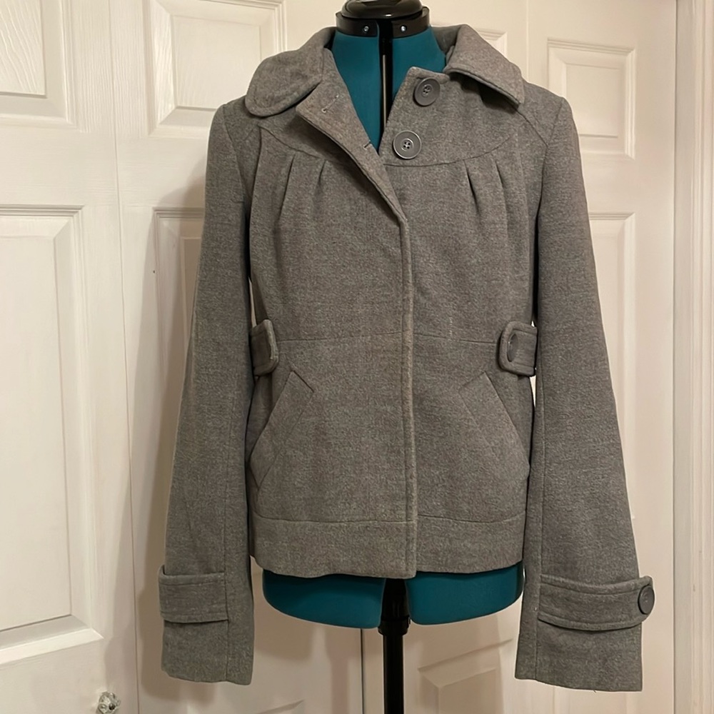 Tulle women’s hooded jacket, L, gray.